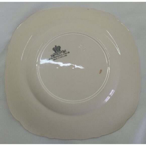 Pair John Maddock & Sons Robin Hood Plates – Antique English Ironstone - Picture 7 of 12